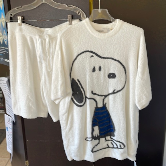 NWT Gelato Pique Snoopy Men’s top and shorts - Picture 1 of 9